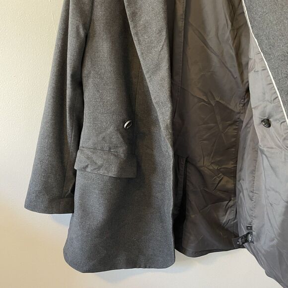 Theory Women’s Overlap Blazer New Pure Flannel Sz 2 Wool - Picture 7 of 10